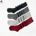 thumbnail image 5 of PULLIMORE 2 Pair Women Thigh High Socks Over the Knee Knit Stockings Long Booting Socks Leg Warmer (Gray), 5 of 9