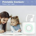 thumbnail image 3 of Mini Portable Sticker Printer, Bluetooth Wireless Inkless Instant Photo Thermal Printer for Sticky Notes, Memos, Photos, Compatible with iOS and Android, 3 of 5