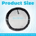 thumbnail image 2 of 38.5 Inch Mesh Cover for Rain Barrel, Black Rain Barrels Net Cover, Water Collection Bucket Screen Covers to Keep Leaves Debris Out Black - 1pcs Black - 1pcs, 2 of 7