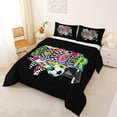 thumbnail image 2 of Erosebridal Football Soccer Sport Full Size Comforter Sets,Kids Ball Games Bedding Sets For Boys Girls,Reversible Black 3 Pieces, 2 of 7