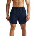thumbnail image 6 of NELEUS Mens 2 in 1 Dry Fit Workout Shorts with Liner and Pockets 2 Packs,Black+Navy Blue,US Size 3XL, 6 of 7
