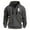 Dark Gray, variant on Mens Long Sleeve Hooded Jacket, Regular Fit, Solid Color, Windproof Fabric, Suitable for Summer Outdoor Adventures and Hiking
