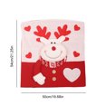 thumbnail image 2 of Protector de dibujos animados de Navidad para silla para decoraciones de fiesta de año nuevo (ciervo), 2 of 6