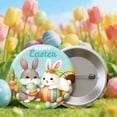 thumbnail image 4 of Easter Bunny Egg Badge Pin – Festive Backpack Brooch with Pendant Bar, Cute Rabbit Button for Clothes Hats Bags, Small Gift for Easter Party Favors, 4 of 4