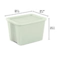 thumbnail image 2 of Caja de transporte Sterilite de plástico de 68 Litros con Tapa, Verde, 2 of 4