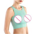 thumbnail image 4 of Sujetador de mujer Secado rápido Fitness Yoga Correr Deportes Ropa interior sin costuras Chaleco Fridja nalpqowj8504, 4 of 8