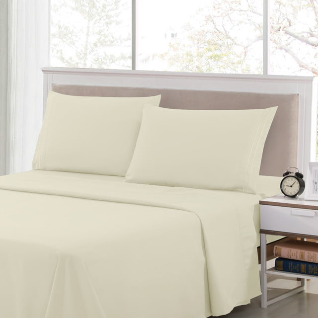 Details about   White Satin Bed Sheet Set Queen Size Deep Pocket Sheets Solid Color Silky Feel 