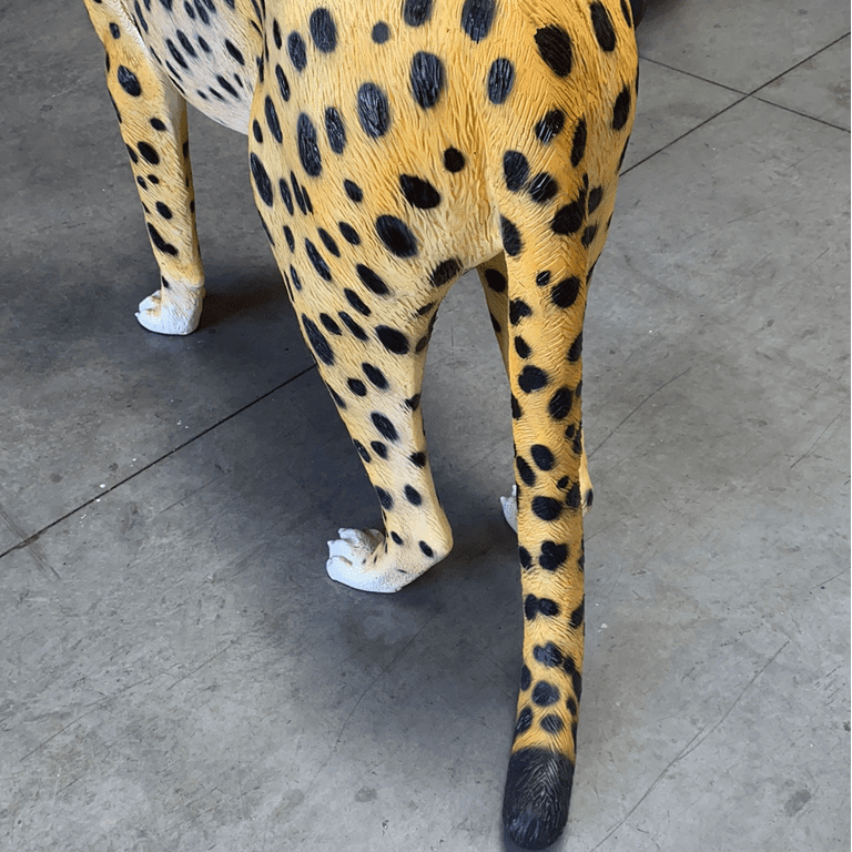 Astonishing Life Size Cheetah Statue with Custom Designs 