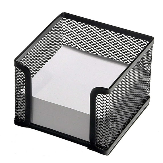 Pro Space 2-Pack Sticky Note Holder Business Card Stand Mesh Desk Office Name Card Display Organizer Phone Holder, Black