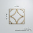 thumbnail image 2 of Ekena Millwork 15 3/8"W x 15 3/8"H x 1/4"T Medium Crosby Decorative Fretwork Wood Wall Panels, Hickory, 2 of 14