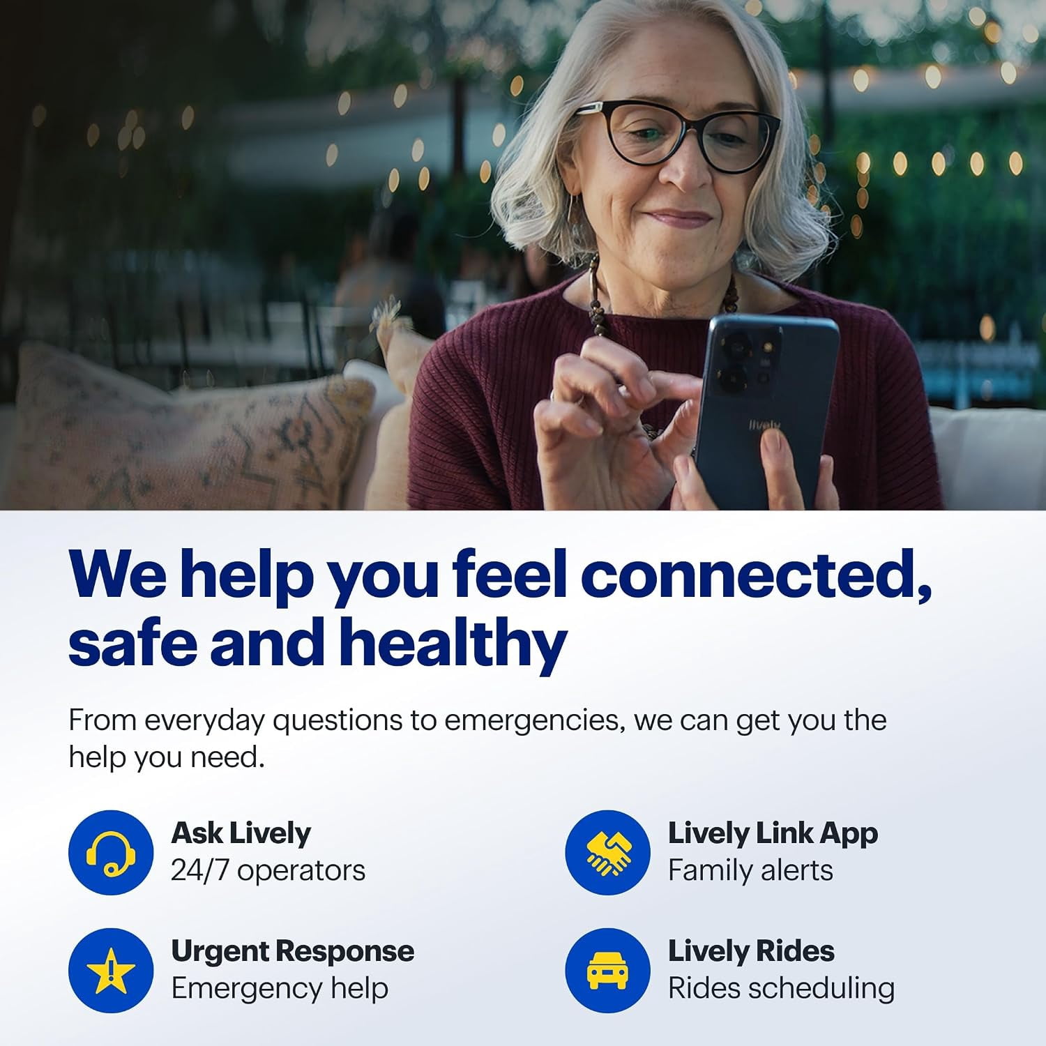 LIVELY Jitterbug Smart5 Smartphone for Seniors, No SIM Needed, Requires an Activated Lively Phone Plan, Not Compatible with Other Carriers