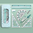 thumbnail image 6 of Precisions Geometry Compass Set With ABS Plastic Ruler And Storage Case, 6 of 15