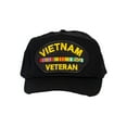 thumbnail image 2 of Gravity Trading Military Hats For Men - Vietnam Veteran Hat Black Cap Military Gifts For Men, 2 of 3