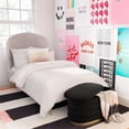 thumbnail image 2 of TOV Furniture Lillian Banc de Rangement Transitionnel en Velours de 16,5 Po H, Noir, 2 of 9