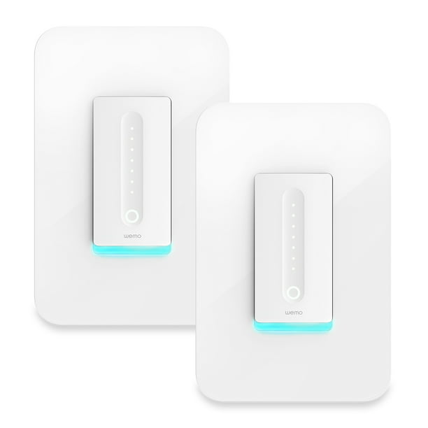 Belkin Wemo Smart Dimmer, Smart Light Switch Dimmer, White, 2 Pack - Walmart.com