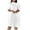White, variant on IROINNID Formal Dress for Women Wedding Guest Homecoming Party Elegant Color Round Neck Fold Puff Sleeve Dress,White
