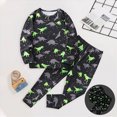 thumbnail image 5 of NOLDARES Boys Prints Pajamas 2 Pieces Long Sleeve Jammies Set Toddler Pjs Fall Winter Sleepwear 6-12 Months 12-24 Months 2t 3t 4t 5t 6t 7t 8t 9t Children,Green,4-5 Y, 5 of 9