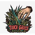 thumbnail image 2 of Labbing Touch Grass Gamer Nerd Adult White Crew Neck Long Sleeve Tee-Medium, 2 of 3