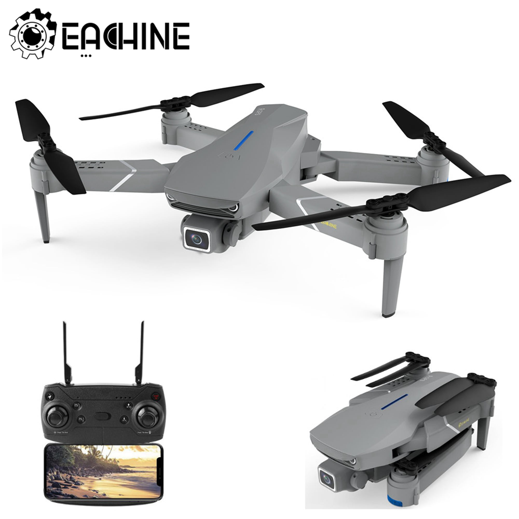 EACHINE E520S RC Drone Quadcopter Spare Parts 3-in-1 Charger with Batteries Combo