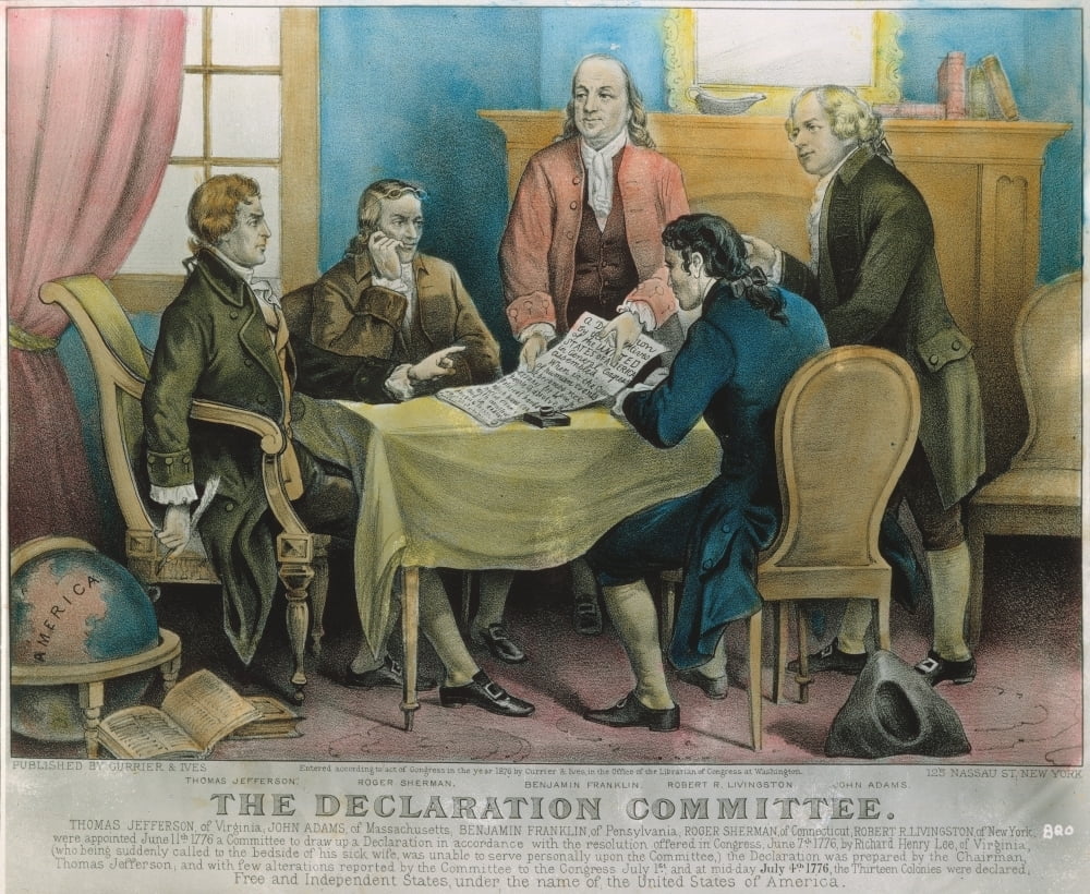 picture of signing the declaration of independence