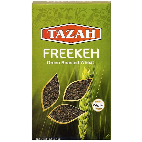 Tazah Freekeh Roasted Durum Wheat 35.2 Ounce Green Wheat 2.2 lbs