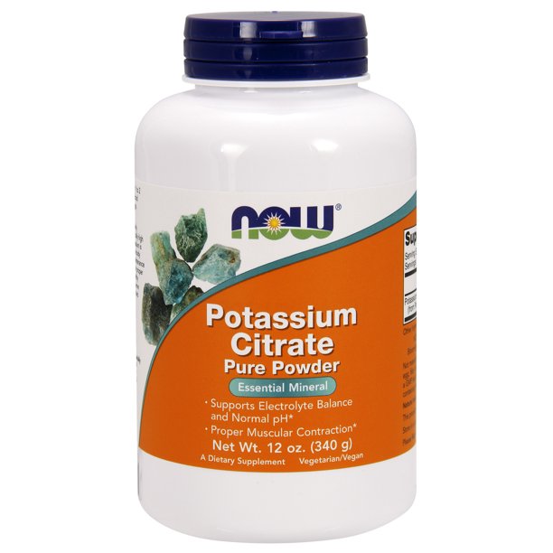NOW Supplements, Potassium Citrate Powder, Supports Electrolyte Balance