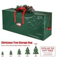 thumbnail image 4 of Christmas Tree Storage Bag, Fits Up To holiday Disassembled Christmas trees under 7.5 Ft, plastic waterproof and dustproof storage bag with durable reinforced handle and double zipper, 4 of 8