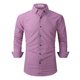 thumbnail image 1 of Blusa y camisa de manga larga con cuello vuelto para hombre, blusa formal de negocios con solapa y estampado, blusa de manga larga con cuello vuelto, blusa para hombre, blusa de poliéster, 1 of 1