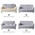 thumbnail image 5 of MeyJey Waterproof Sofa Cover, Slipcover for 4 Seat Sofa, Stretch Furniture Protector for Kids Dogs Cats Pets, Gray, 5 of 10