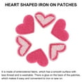 thumbnail image 4 of Uxcell Heart Shaped Patches Rose Pink Embroidered Sew on Love Applique Patches 15 Pack Rose Red, 4 of 6