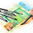 thumbnail image 6 of Milue 6PCS Professional Paintbrush for Rock Watercolor Gouache Acrylic Painting, 6 of 21