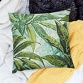 thumbnail image 2 of BANET Cozy Decorative Throw Pillow Covers, Pillow Covers for Couch Sofa Bed,Leaves Pattern,Green Blue Cream White, 2 of 5