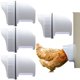 thumbnail image 2 of Comedero para pollos, puerto de alimentación artesanal, sierra perforadora de 3 puertos para barriles, cajas de basura, comederos para pollos resistentes a la intemperie, 2 of 9