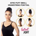 thumbnail image 5 of Ebo Instant Pony Synthetic Heat Resistant Draw String Ponytail Afro Puff Small ( SM2/BG Dark Brown / Burgurndy ), 5 of 6