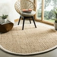 thumbnail image 3 of SAFAVIEH Natural Fiber Houston Braided Jute Area Rug, Ivory/Natural, 6' x 9', 3 of 11