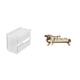 thumbnail image 1 of Caja Moderna De Acrílico Para Guardar Papel Higiénico Y Sofá En Miniatura De Madera, Ideal Para Manualidades. Incluye Un Banco Pequeño Para La Habitación De La Casa De Muñecas., 1 of 8