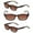 Tortoise/Tortoise, variant on 3 Pair of "The Intellect" Full Reading Sunglasses - Outdoor Reading Sunglasses NOT Bifocals - Tortoise/Tortoise - 2.50