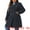 Navy Blue, variant on Womens Plus Size Winter Pea Coat Double Breasted Notch Lapel 4X Navy Blue