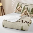thumbnail image 4 of Erosebridal Bear Tent Camping Quilt Full, Happy Camping Full Bedspread Sets for Boys and Girls, 3 Pieces, 4 of 7