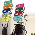 thumbnail image 6 of 9Pcs Golf Club Head Covers Fit Most Irons for Women Men Golf Iron Covers Set Colorful, 6 of 8