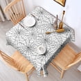 thumbnail image 2 of Halloween Spider Web Pattern Square Tablecloth,Waterproof Square Table Cover,Wipeable Spillproof Washable Table Cover for Home Kitchen Party Decor 52"x52"(132x132cm), 2 of 6