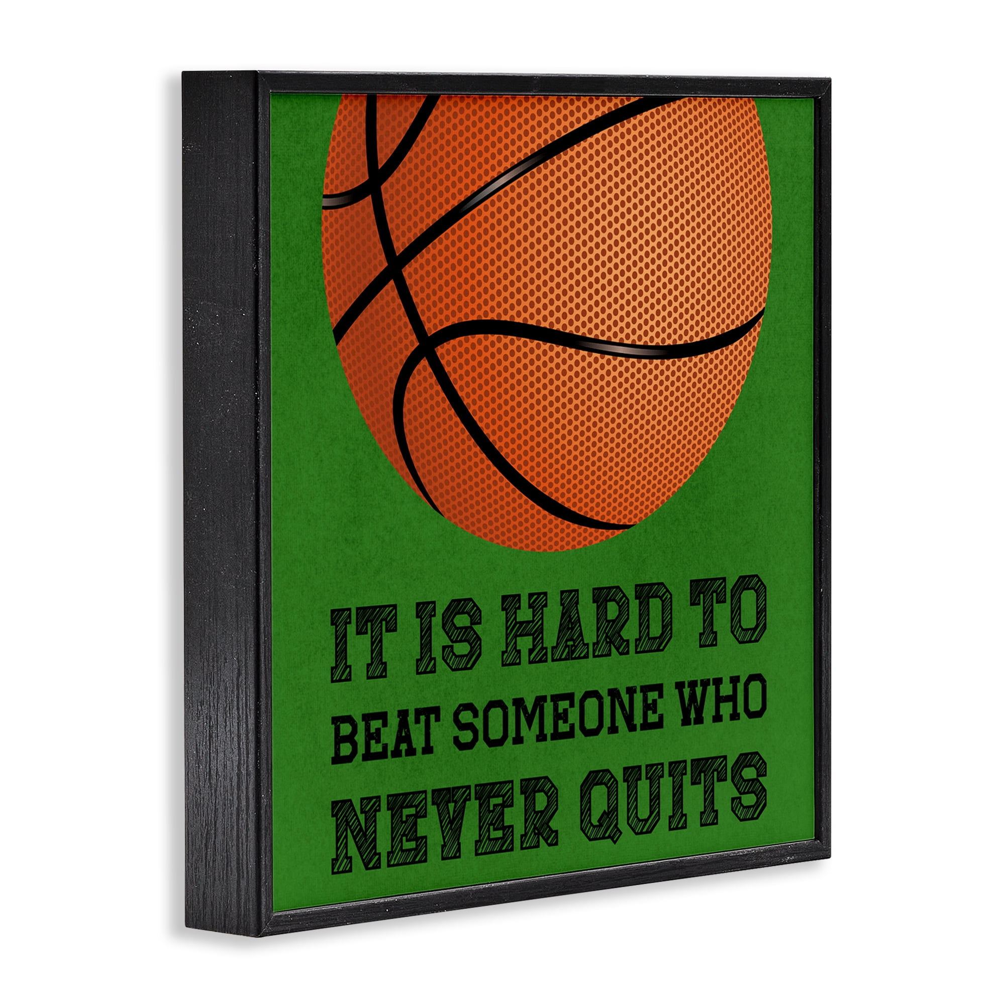 Someone Who Never Quits Black Framed Giclee Art, design by Marcus Prime