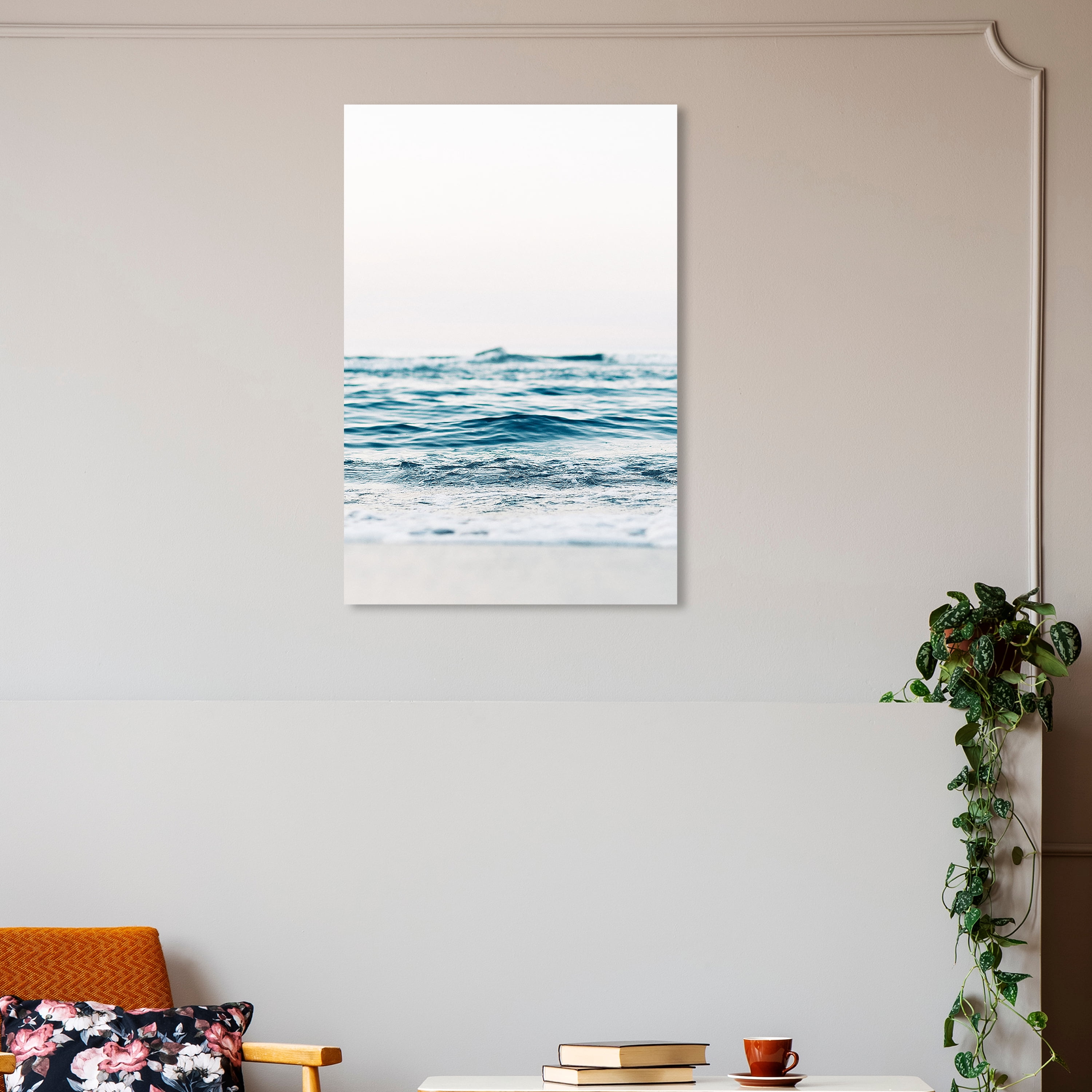 Wynwood Studio Canvas Mitad Sea Vertical Nautical and Coastal Coastal Wall Art Canvas Print Blue Teal 20x30
