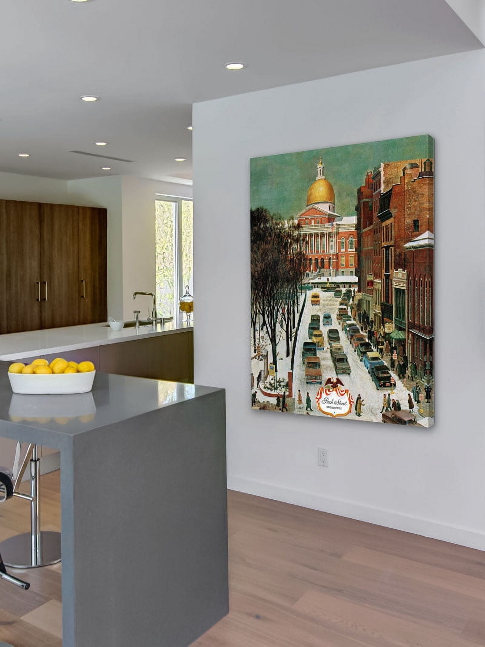 Marmont Hill "Park Street, Boston" by John Falter Painting Print on Canvas