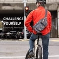 thumbnail image 5 of Riñonera deportiva de gran capacidad, impermeable, para exteriores, para ciclismo, viajes, running, riñonera multifuncional, gris, 5 of 5