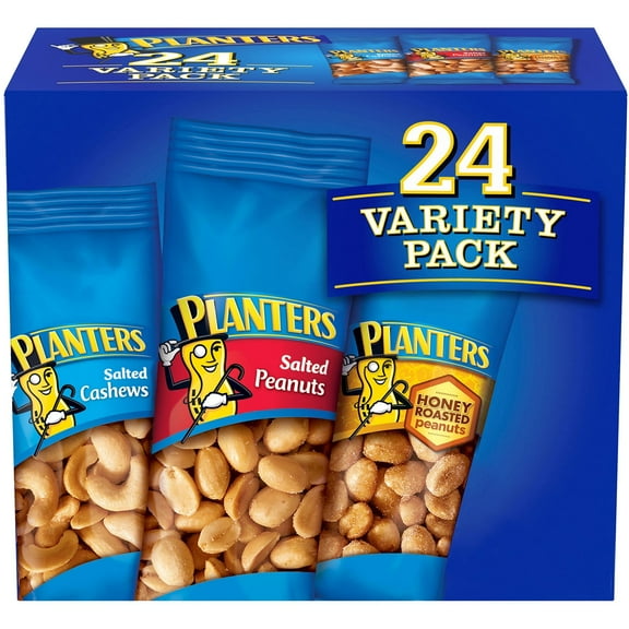 Planters Nuts Cashews And Peanuts Variety Pack (40.5 Oz., 24 Ct.)