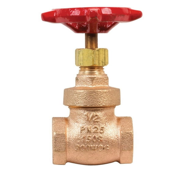 Mueller Streamline Brass Gate Valve - Heavy Duty, 1/2 In FIP x 1/2 In FIP, Bronze