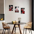 thumbnail image 2 of ZHONGYUTONG Kitchen Wall Art Set of 3 Red Wine Pictures Wall Decor Wine Rose Painting Restaurant Dining Room Bar Canvas Print Artwork Framed (11"x14"x3PCS), 2 of 6
