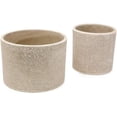 thumbnail image 2 of Set de 2 maceteros de cerámica 10 y 12 cm con Drenaje blanco Elly Decor ED-MCDSET02, 2 of 5