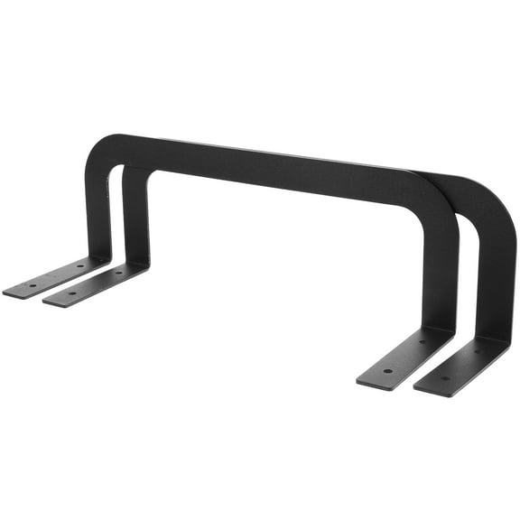 NICERIO 2Pcs Bed Frame Mattress Holder Metal Retainer Bar Easy Install Black